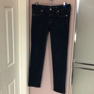 American Eagle skinny super stretch dark blue jean